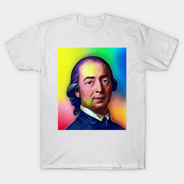 Johann Gottfried Herder Colourful Portrait | Johann Gottfried Herder Artwork 7 T-Shirt by JustLit